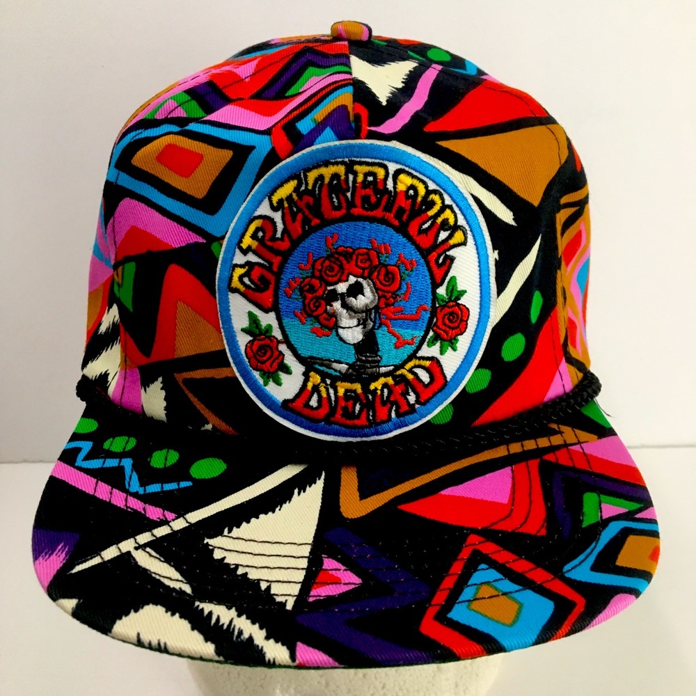 Vtg 90s Grateful Dead Retro San Sun SnapBack Hat